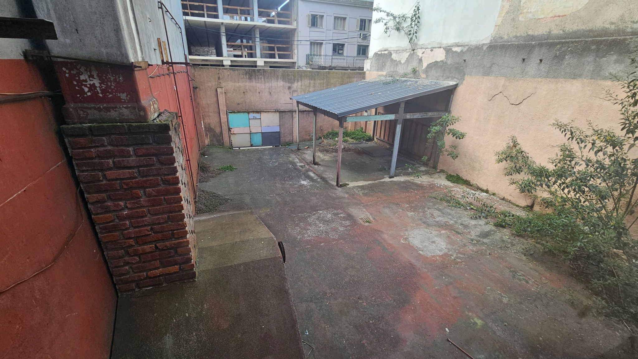 Vista del sector de patio