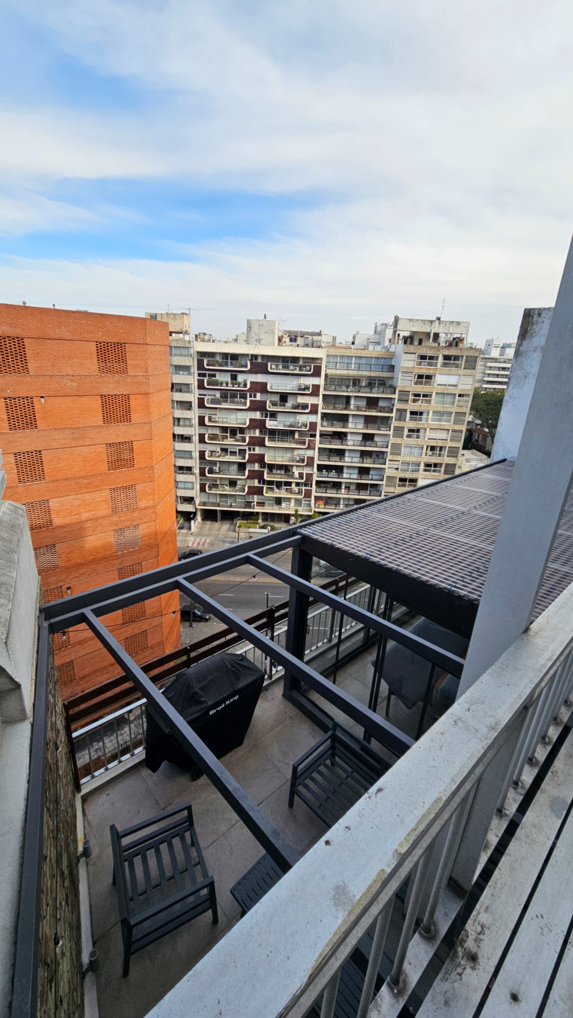 Vista despejada desde la terraza del apartamento